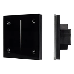 Фото #1 товара Панель SMART-P35-DIM-IN Black (230V, 0-10V, Sens, 2.4G) (Arlight, IP20 Пластик, 5 лет)