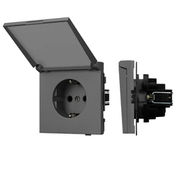 Фото #1 товара Механизм розетки влагозащищённый SCT-TENDO-MCP-SFPL-GR (230V, 16A) (Arlight, -)