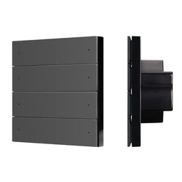 Фото #1 товара INTELLIGENT ARLIGHT Кнопочная панель SMART DALI-301-22-8K-D2-IN Black (BUS, Frameless) (IARL, IP20 Пластик, 5 лет)