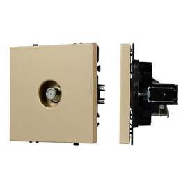 Фото #1 товара Механизм спутниковой розетки SCT-NOBE-MST1-SFPL-GD (SAT) (Arlight, Золотой песок)