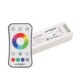 Фото #1 товара Контроллер SMART-RGB-SET-RING (12-24V, 3x3A, ПДУ 2.4G) (Arlight, IP20 Пластик, 5 лет)