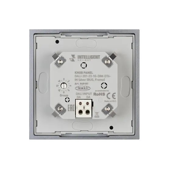 Фото #4 товара INTELLIGENT ARLIGHT Кнопочная панель DALI-201-23-1G-DIM-DT6-IN Silver (BUS, Frame) (IARL, IP20 Металл, 3 года)