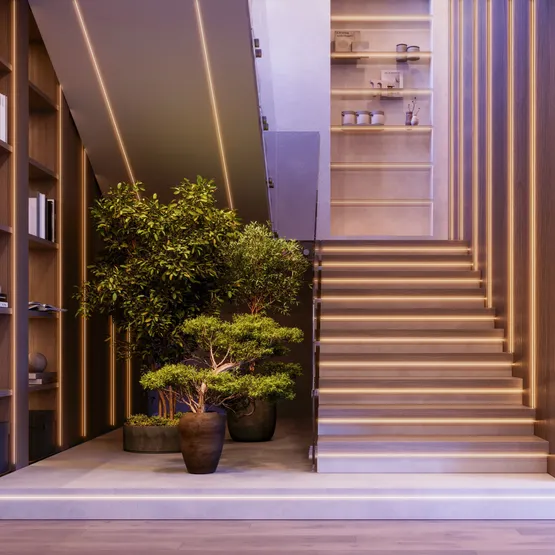 Фото #4 товара Светодиодная лента герметичная VELA-M240-2.5x6mm 24V Warm2700 (5 W/m, IP65, 5m) (Arlight, узкая)