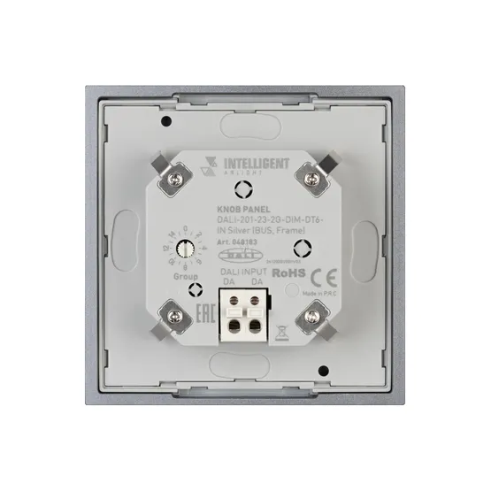 Фото #2 товара INTELLIGENT ARLIGHT Кнопочная панель DALI-201-23-2G-DIM-DT6-IN Silver (BUS, Frame) (IARL, IP20 Металл, 3 года)