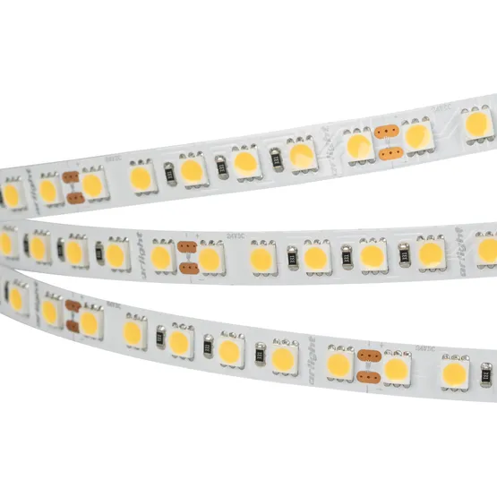 Фото #1 товара Светодиодная лента RT 6-5050-96 24V White6000 3x (480 LED) (Arlight, 23 Вт/м, IP20)