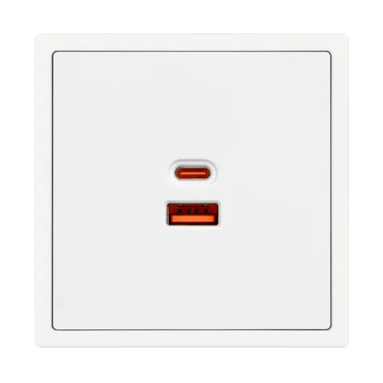 Фото #4 товара Механизм розетки с быстрой USB зарядкой SCT-NOBE-MUAC-SFPL-FC-WH (65W, QC3) (Arlight, Белый кварц)