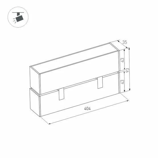 Фото #5 товара Светильник MAG-FLAT-FOLD-45-S405-12W Day4000 (BK, 100 deg, 24V) (Arlight, IP20 Металл, 3 года)