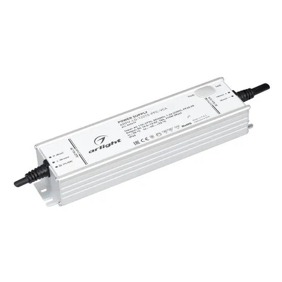 Фото товара Блок питания ARPV-LG-12215-PFC-VCA (10.5-13.5V, 18A, 215W) (Arlight, IP65 Металл, 5 лет)