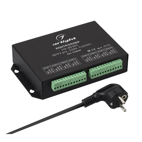 Фото товара Контроллер HX-801RC (8192 pix, 220V, TCP/IP) (Arlight, -)