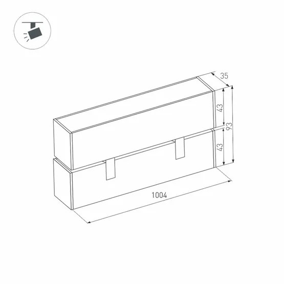 Фото #2 товара Светильник MAG-FLAT-FOLD-45-S1005-30W Warm3000 (WH, 100 deg, 24V) (Arlight, IP20 Металл, 3 года)