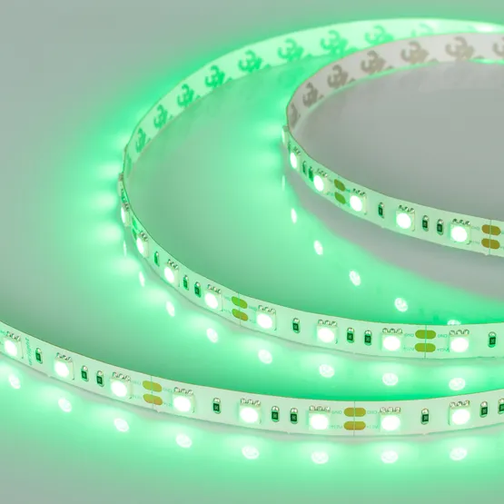 Фото #3 товара Светодиодная лента RT 2-5000 12V Green 2x (5060, 300 LED, LUX) (Arlight, 14.4 Вт/м, IP20)