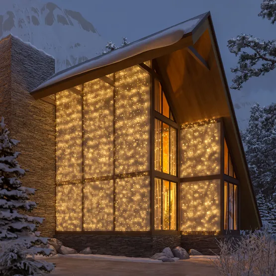 Фото #5 товара Светодиодная гирлянда ARD-CURTAIN-CLASSIC-2000x3000-CLEAR-760LED Warm (230V, 60W) (Ardecoled, IP65)