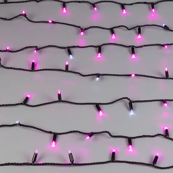 Фото #3 товара Светодиодная гирлянда ARD-STRING-CLASSIC-10000-BLACK-100LED-FLASH PINK (230V, 7W) (Ardecoled, IP65)