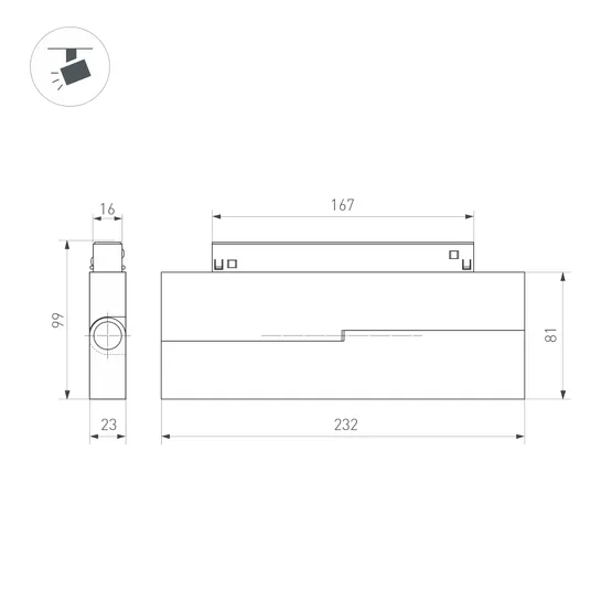 Фото #3 товара Светильник MAG-ORIENT-FLAT-FOLD-S230-12W Day4000 (BK, 80 deg, 48V, DALI) (Arlight, IP20 Металл, 5 лет)