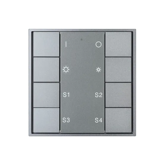 Фото #4 товара INTELLIGENT ARLIGHT Кнопочная панель DALI-201-23-1G-4SC-DIM-DT6-IN Silver (BUS, Frame) (IARL, IP20 Металл, 3 года)