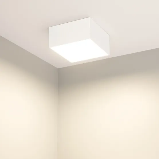 Фото #3 товара Светильник SP-QUADRO-S120x120-13W Warm3000 (WH, 120 deg, 230V) (Arlight, IP40 Металл, 3 года)