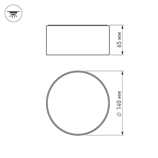 Фото #8 товара Светильник SP-RONDO-140A-18W Day White (Arlight, IP40 Металл, 3 года)