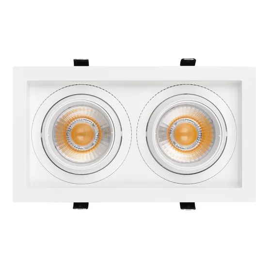 Фото #2 товара Светильник MS-VORTEX-BUILT-S250x140-2x30W Day4000 (WH-WH, 30 deg, 230V) (Arlight, IP20 Металл, 5 лет)