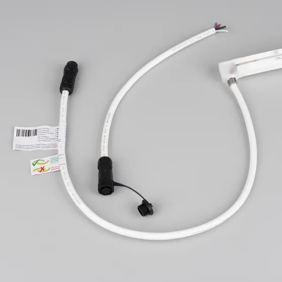 Фото #8 товара Светодиодная лента герметичная MOONLIGHT-PRO-TOP-X336-16x16mm 24V RGBW-Warm (12 W/m, IP67, 10m, wire x2) (Arlight, Вывод боковой, 5 лет)