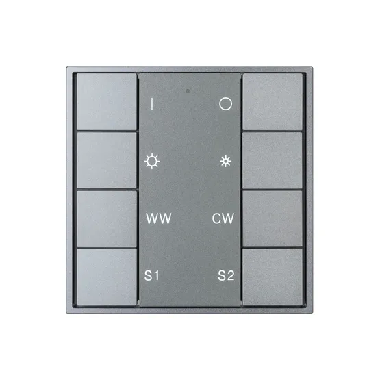 Фото #4 товара INTELLIGENT ARLIGHT Кнопочная панель DALI-201-23-1G-2SC-MIX-DT8-IN Silver (BUS, Frame) (IARL, IP20 Металл, 3 года)