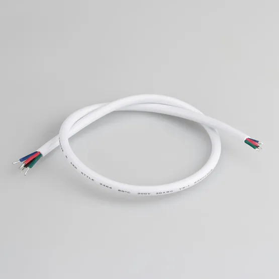 Фото товара Провод питания ARL-MOONLIGHT-20AWG-4W-D6-CU-500 White (Arlight, Закрытый)