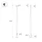 Минифото #2 товара Опора фланцевая OXOR-OK-D75-L5000 (BK) (Arlight, Сталь)