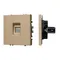 Минифото #1 товара Механизм компьютерной розетки SCT-NOBE-MPC1-SFPL-GD (RJ-45, CAT6) (Arlight, -)
