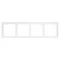 Минифото #2 товара Рамка пластиковая FRM-NOBE-SFPL-4-WH (Arlight, -)