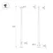 Минифото #2 товара Опора фланцевая OXOR-OK-D75-L7000 (BK) (Arlight, Сталь)